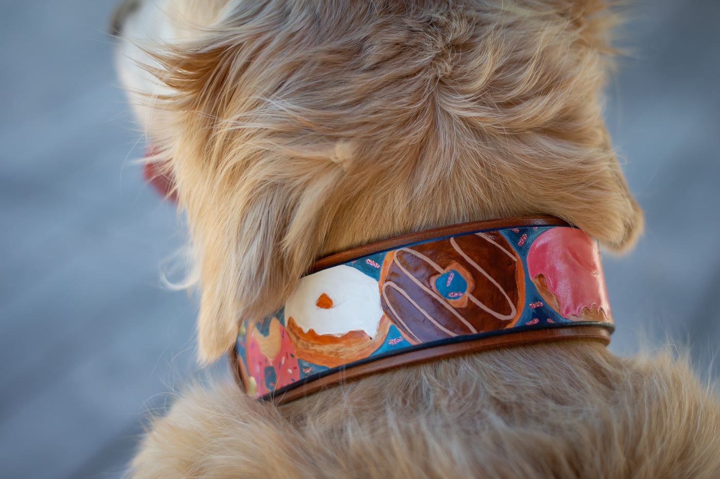 Premium Vintage Leather Dog Collar - For Dog Lovers