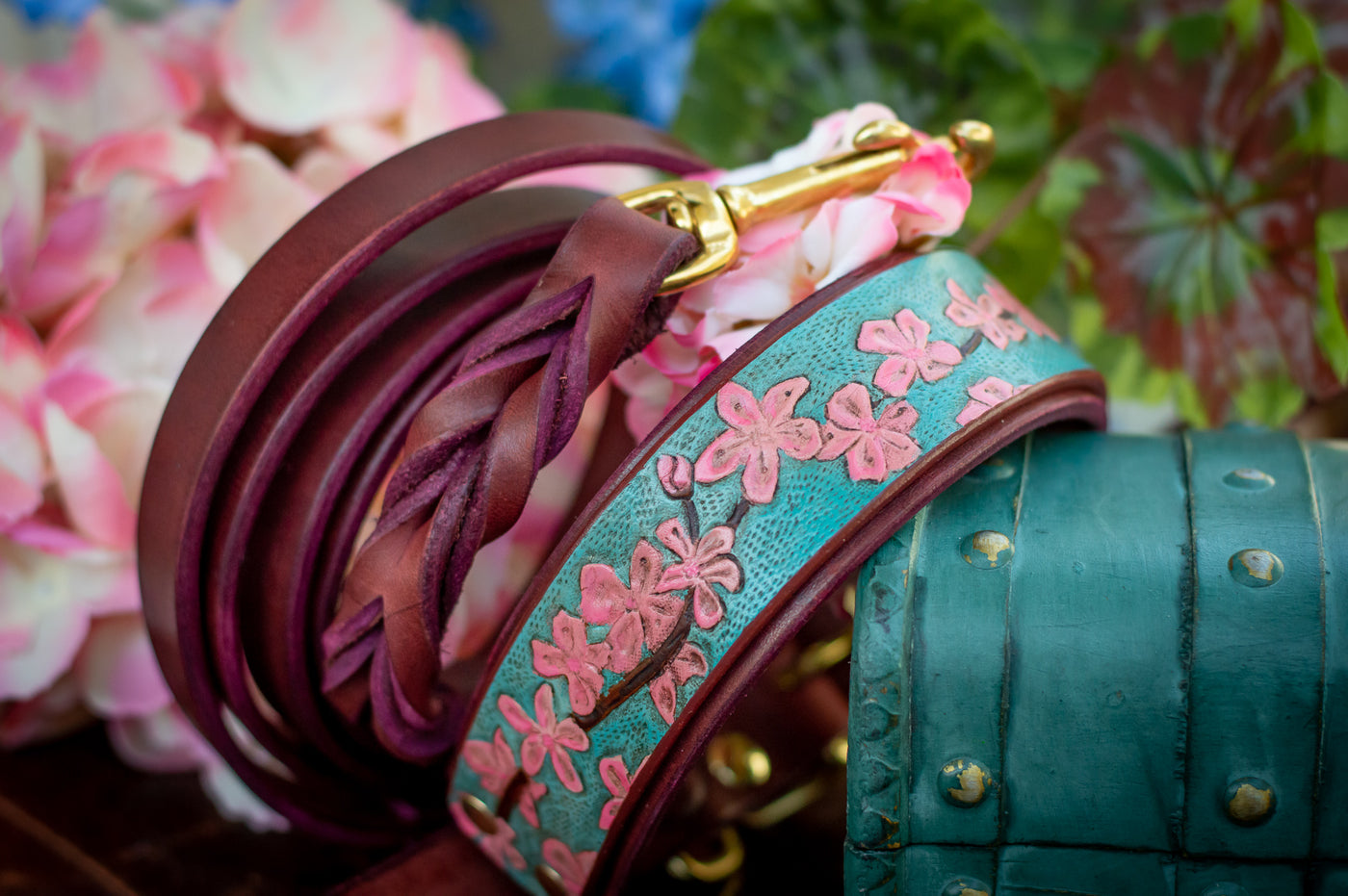Cherry Blossom Dog Collar