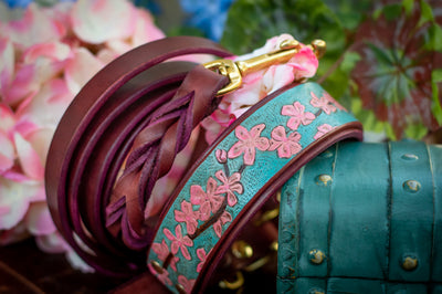 Cherry Blossom Dog Collar