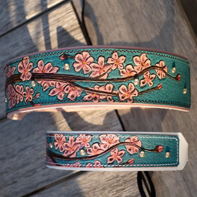 Cherry Blossom Dog Collar