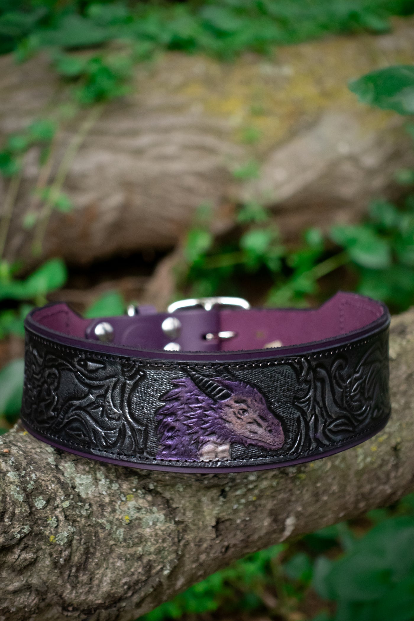 Mythical Dragon - Purple and Silver
