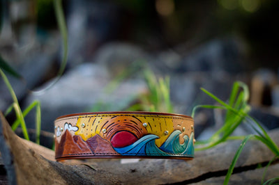 Mountains and Waves Dog Collar - KoKoLati