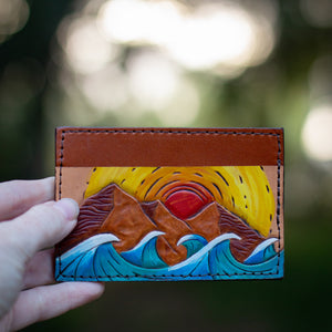 Waves and Mountains Card Holder - KoKoLati